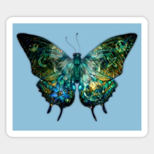 Butterflies, Celestial Garden Butterfly’s Soul in Green Magnet